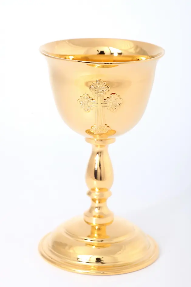 Vessel for holy oil gilding