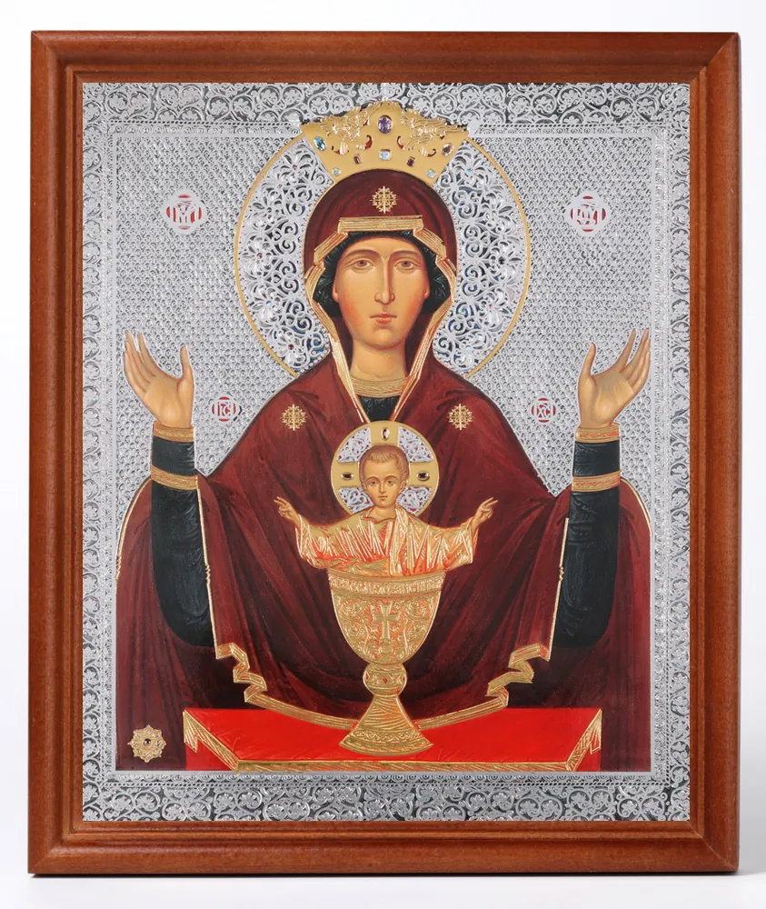 Icon in wooden frame №1 18×24 double embossing Inexhaustible Chalice