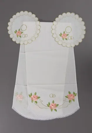 Wedding towel embroidered and holders №4