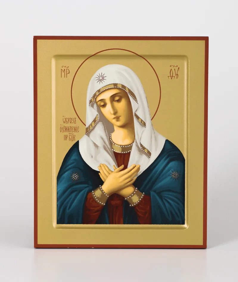 Icon on wood 18×24 rolled, recessed field, packaging Tenderness