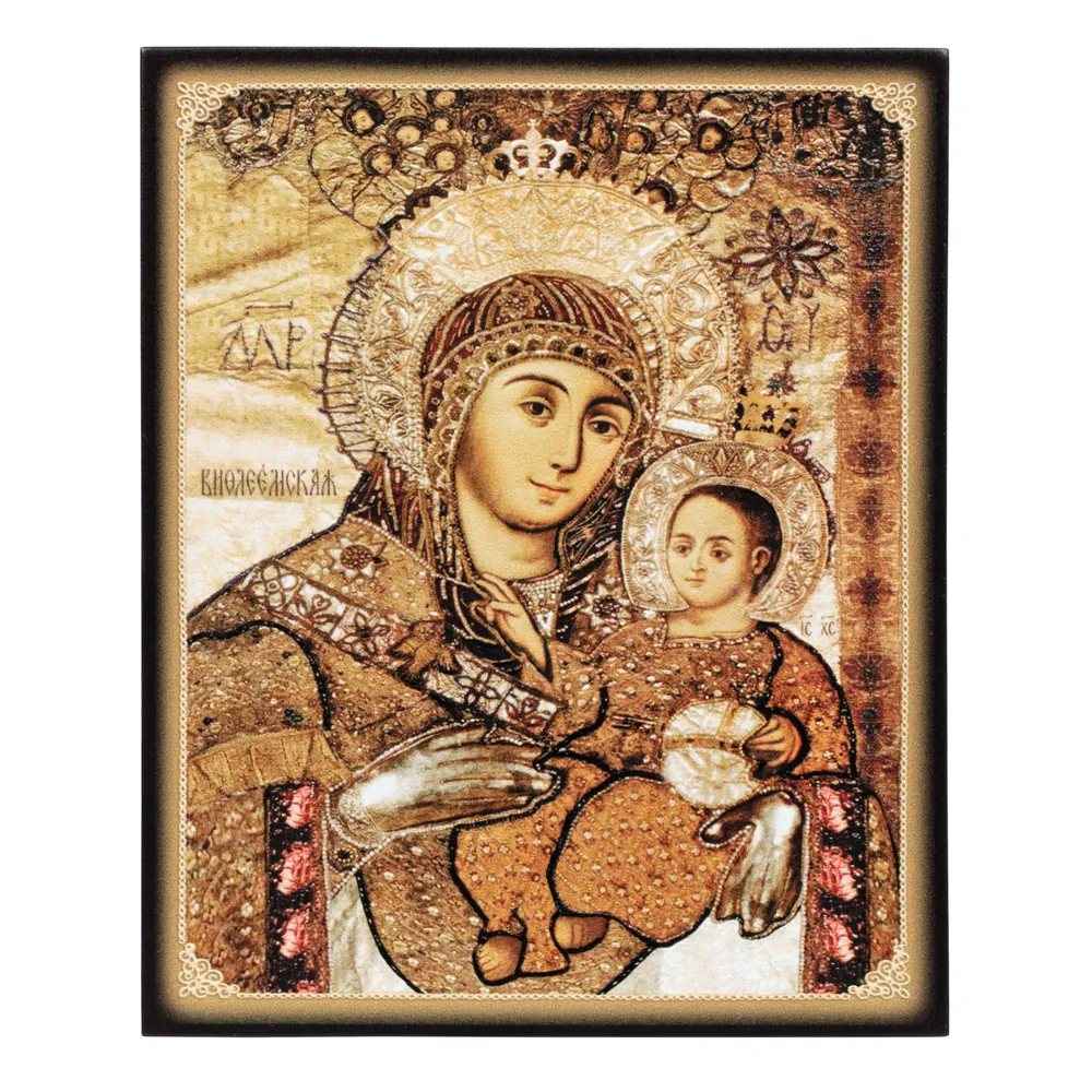 Icon on board 13×15 3D print, varnish Bethlehem Mother of God 2