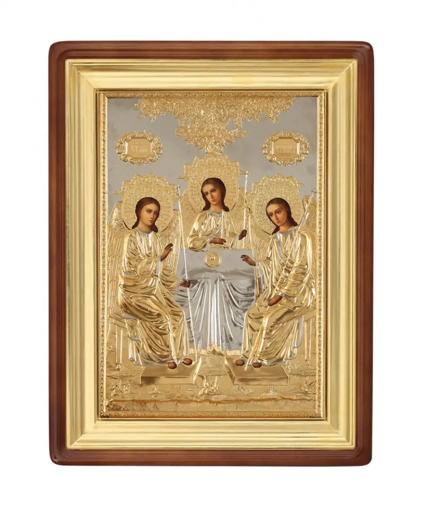 ფერწერული ხატი კიოტში 50×70 ზეთი, მოჭედილობა №85, კიოტი №1 სამება