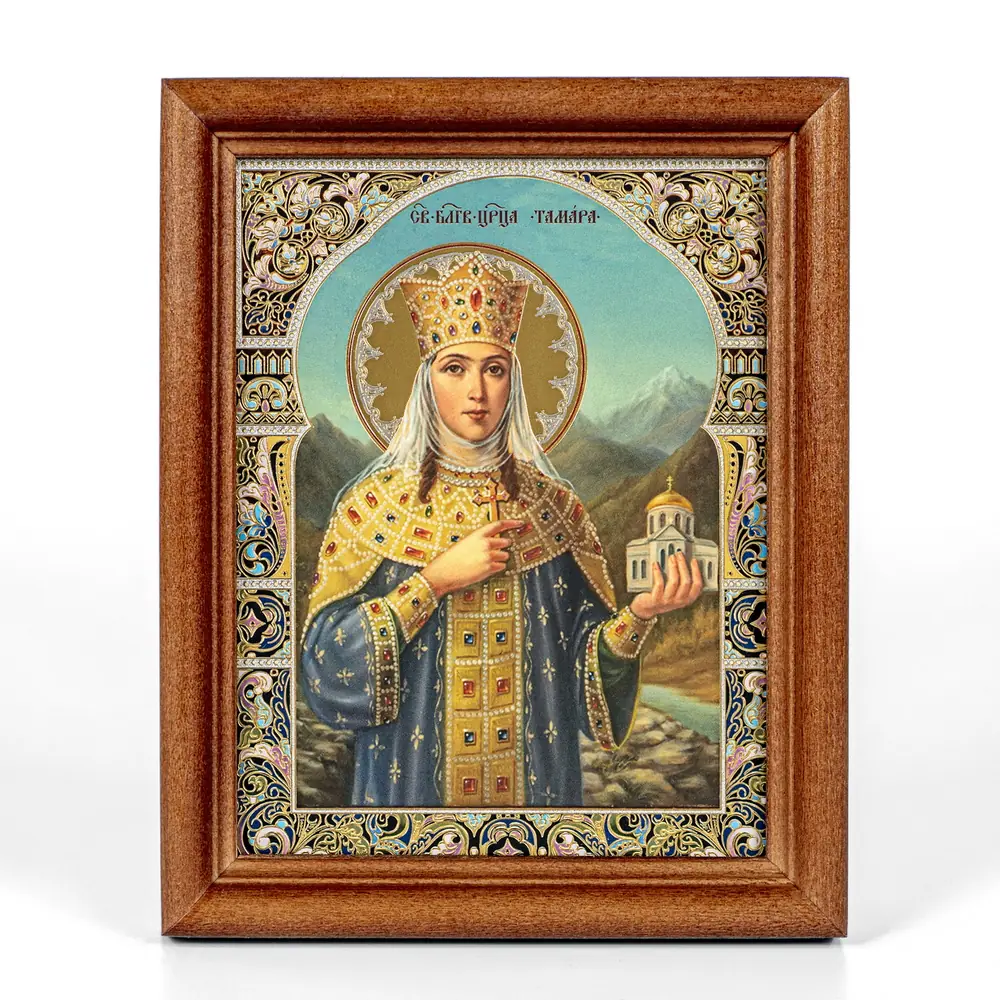 Icon in wooden frame №1 11×13 double embossing Tamar 5