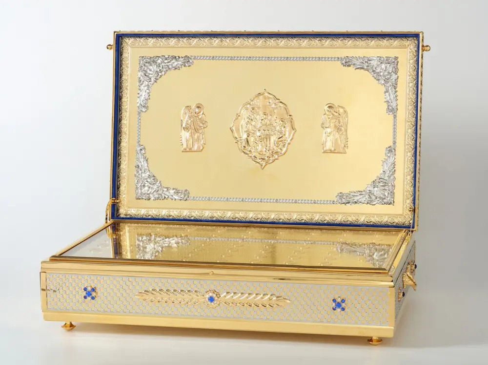 Reliquary ark for holy relics №10 gilding silver plating on 61 reliquary
