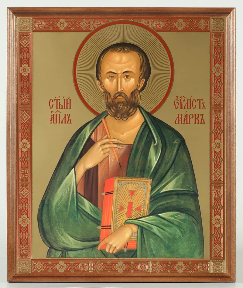 Icon in wooden frame №1 30×40 double embossing, packaging Mark