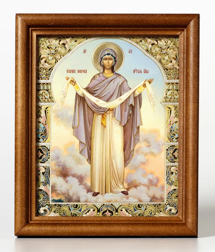 ხატი ხის ჩარჩოში №1 11×13 ორმაგი ტვიფრი საფარველი (სრული სიმაღლის) 3
