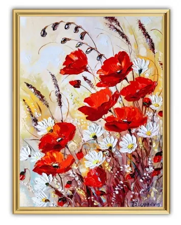 Picture 30×40, 3D print on plastic, in gilded frame №29