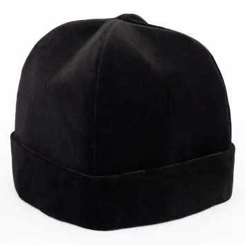 Winter skufia velvet with rim