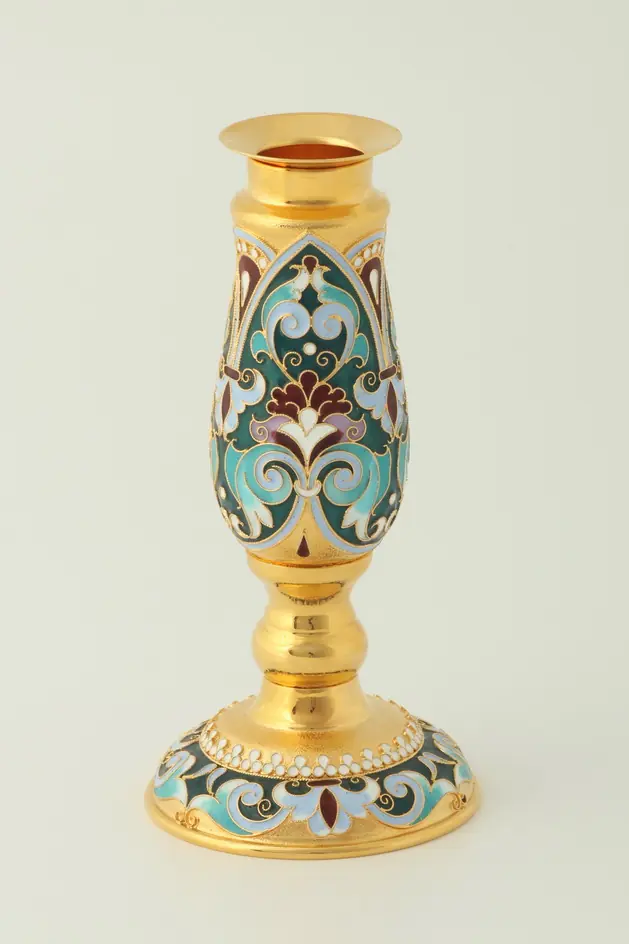 Candlestick small №1 / 1 candle / gilding