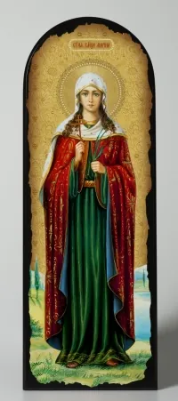 Icon on MDF 18×50 arched, 3D print, varnish image of your choice