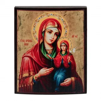 Icon on wood 9×11 varnish Anna the Righteous