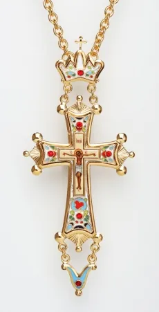 Pectoral cross jubilee, painting / gilding