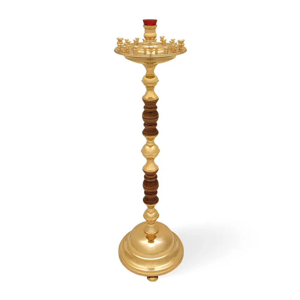Candlestick №22 on 28 candles gilding