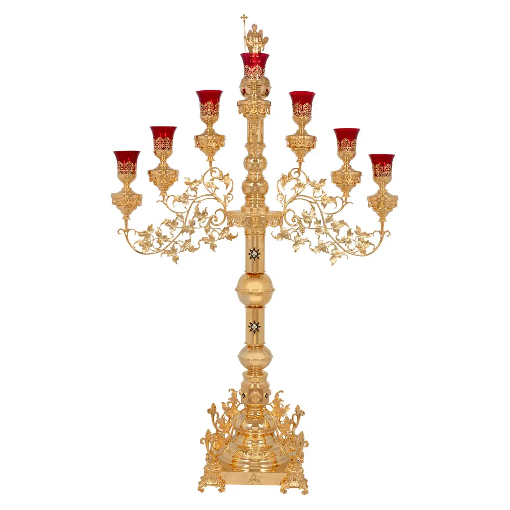Processional seven-branched candlestick №3 gilding