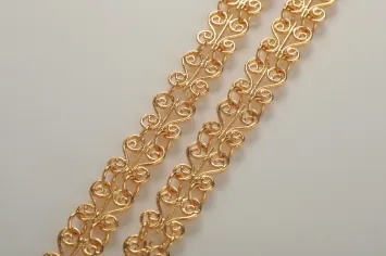 Church chain “Cast №7” / gilding