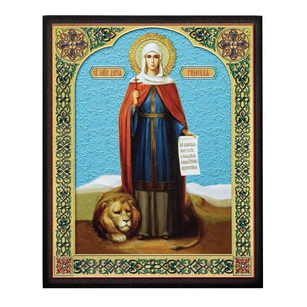 Icon on board 13×15 3D print, varnish Daria 2