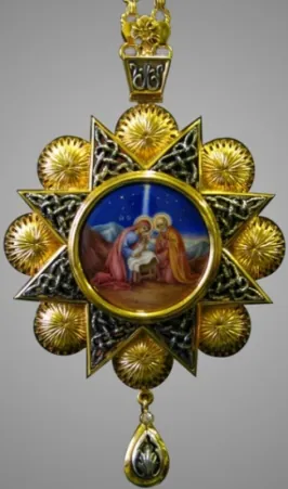 Панагия №57 / золочение, серебрение