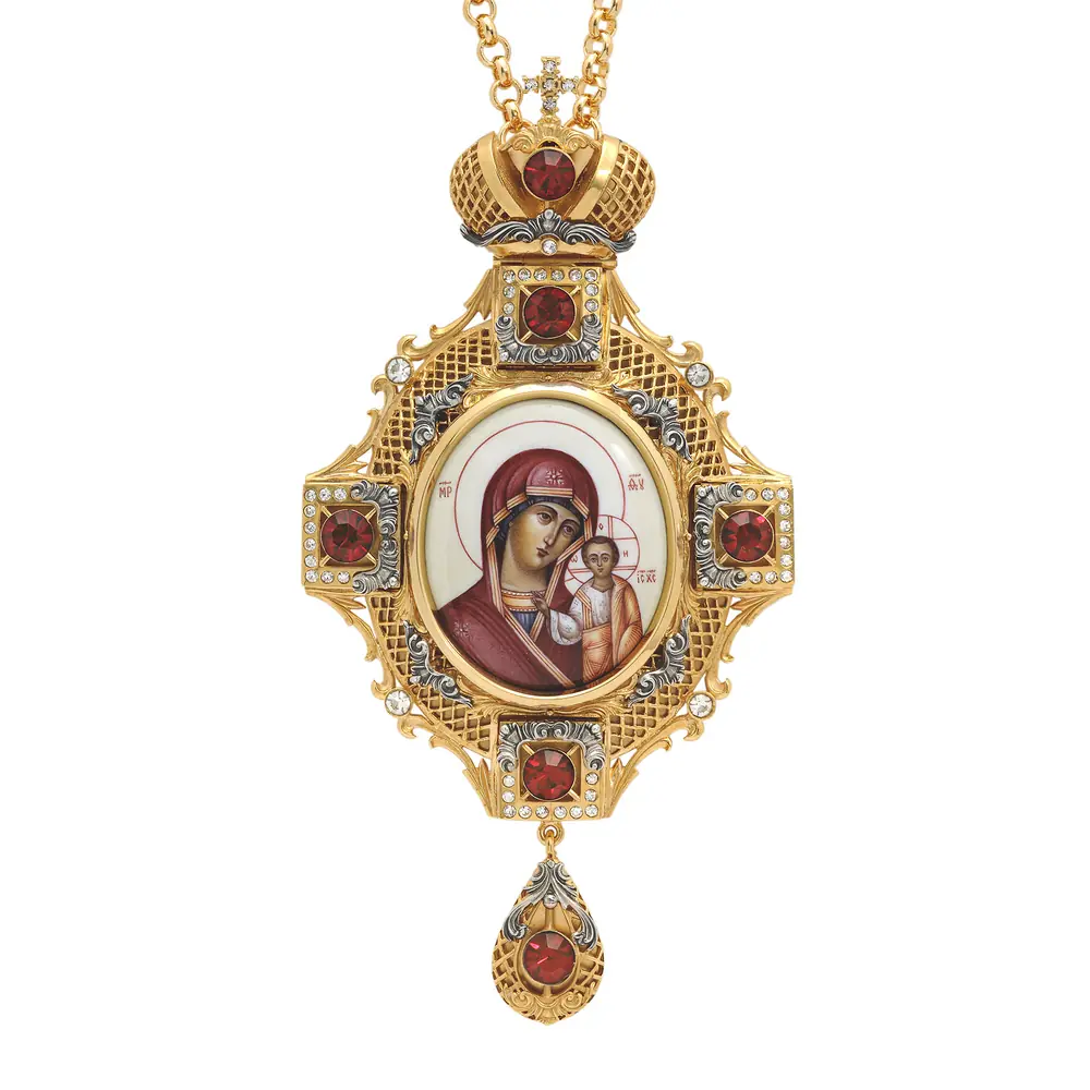 Panagia №11 / gilding / silver Kazan Mother of God