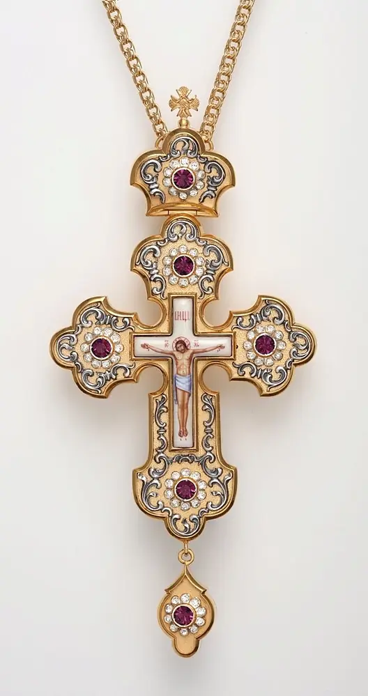 Pectoral cross №89 / gilding / silver