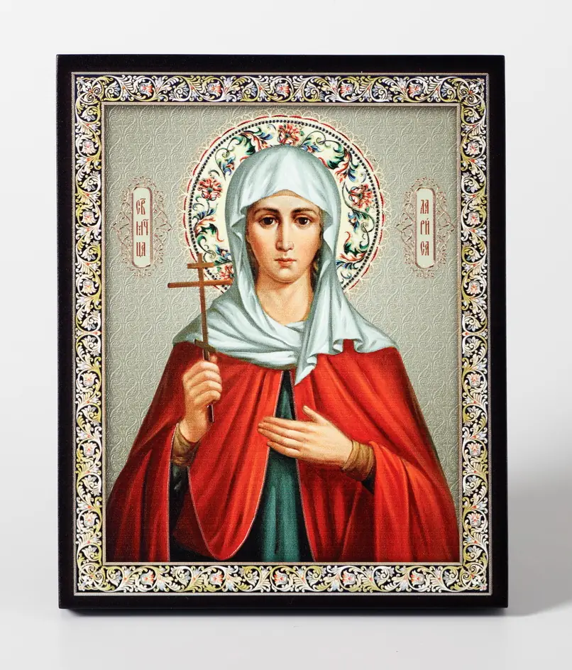 Icon on board 13×15 3D print, varnish Larisa