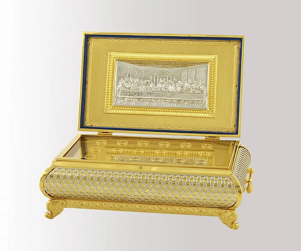 Reliquary ark for holy relics №5A nickel, gilding