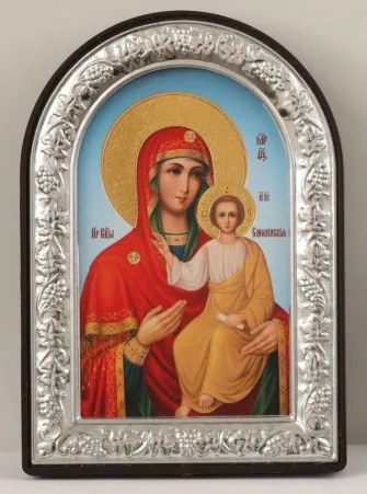 Icon in plastic frame 6×9 arched №1 Smolensk Mother of God