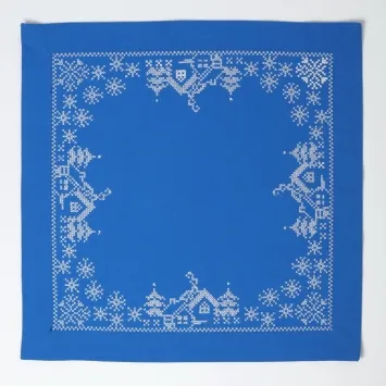 Embroidered church Christmas napkin №4