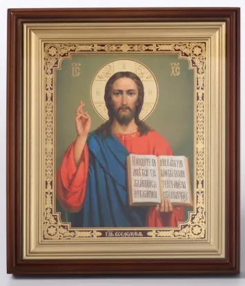 Icon in icon case 18×24 complex, double embossing Saviour 33