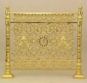 Railing for the solea №5 with curved gates varnish