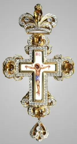 Pectoral cross №94 / gilding / silver