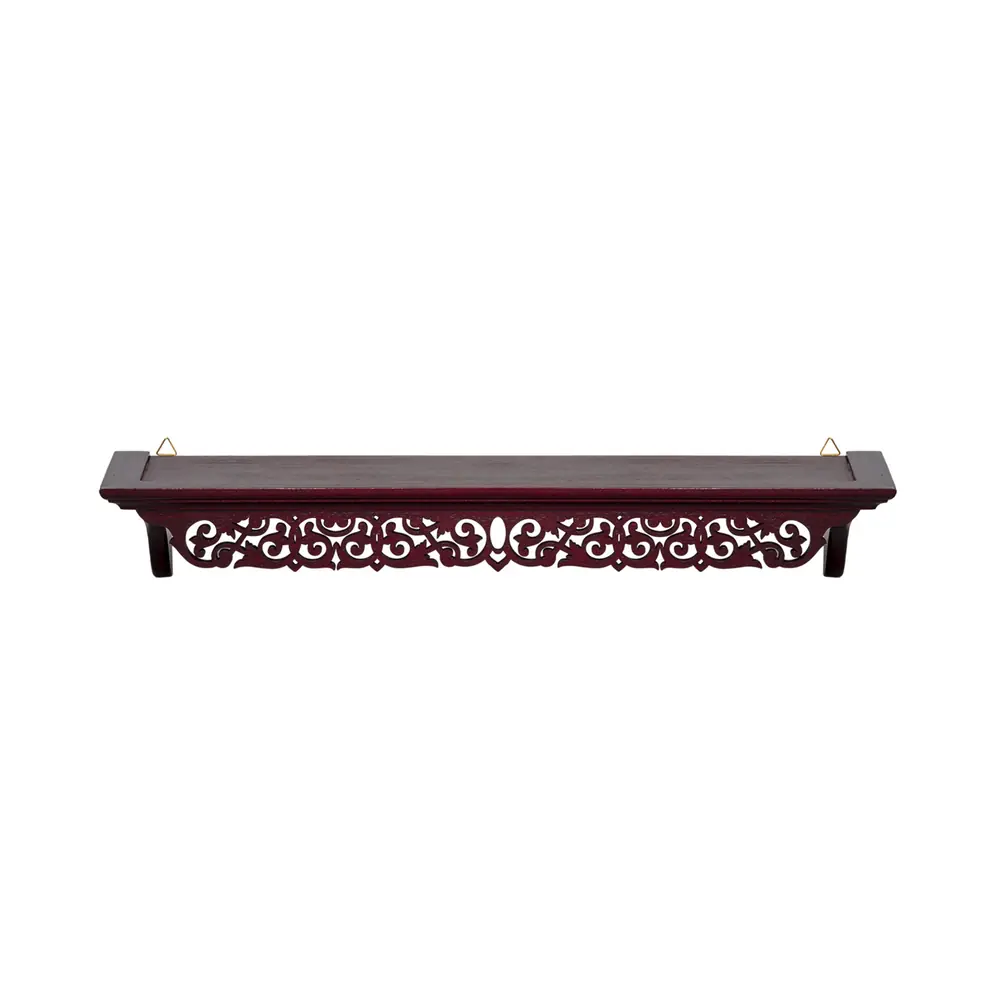 Icon shelf straight №50 with carved with valance