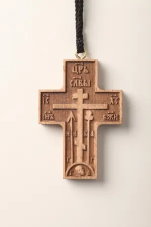 Wooden cross (for the car)-beech, staining