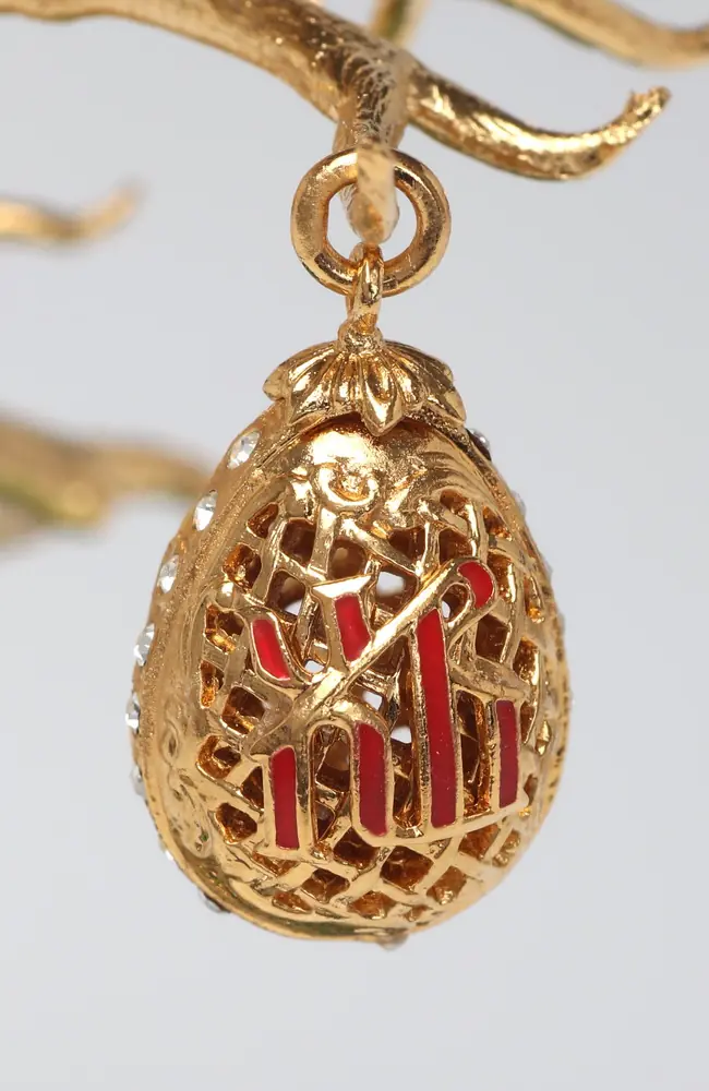 Egg-pendant Easter №10 enamel / gilding