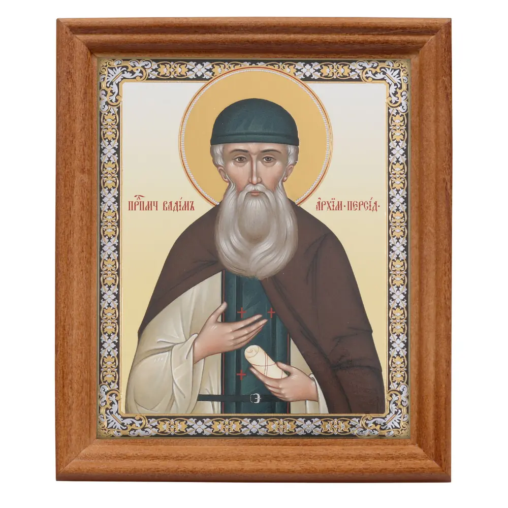 Icon in wooden frame №3 11×13 double embossing Vadim 4