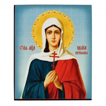 Icon on board 9×11 3D print, varnish Kalisa of Corinth