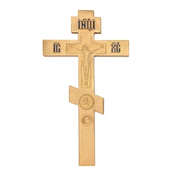 Altar cross №2-1 gilding with reliquary