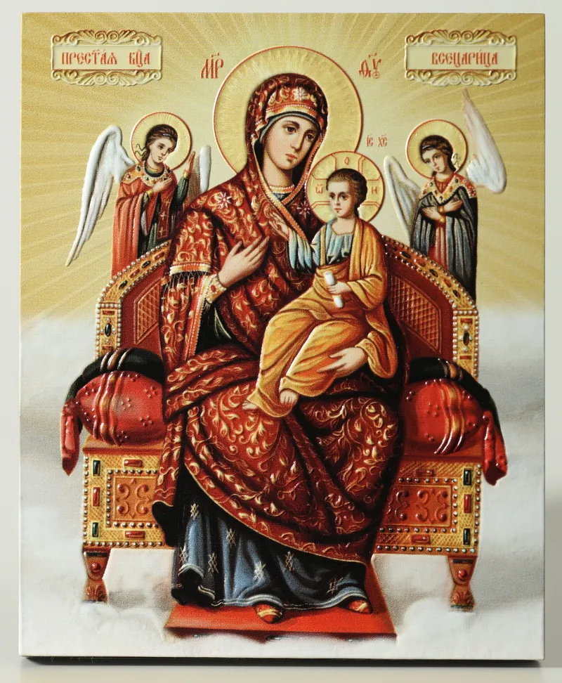 Icon on board 13×15 3D print, varnish Pantanassa 1