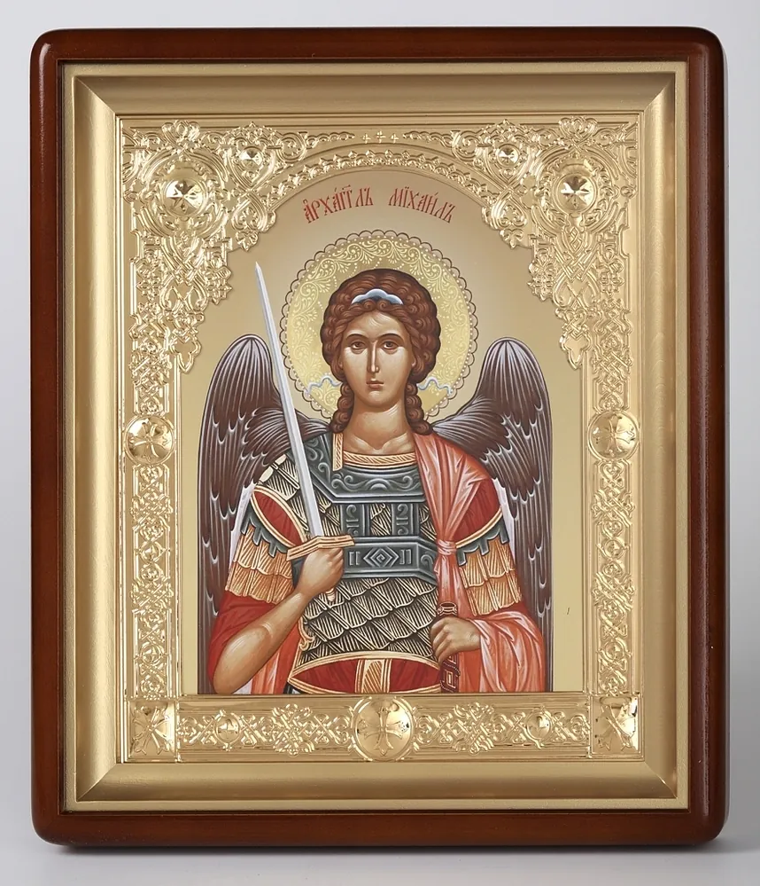 ხატი კიოტში 24×30 ფიგურული, ფოტო, ფიგურული ჩარჩო, მოოქროვილი გამოსახულება შეკვეთით