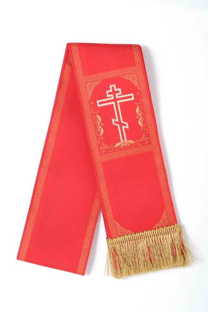 Apostol bookmark gabardine sublimation print №1, red