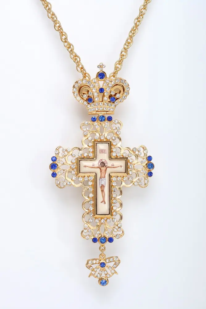 Pectoral cross №152 / gilding