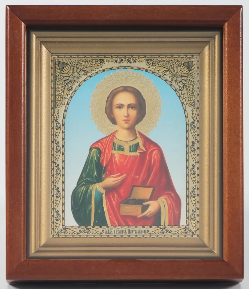 ხატი კიოტში 11×13 რთული №2 რელიეფური ტვიფრი პანტელეიმონი