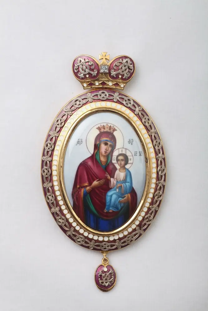 Panagia №151 enamel / gilding, silver plating