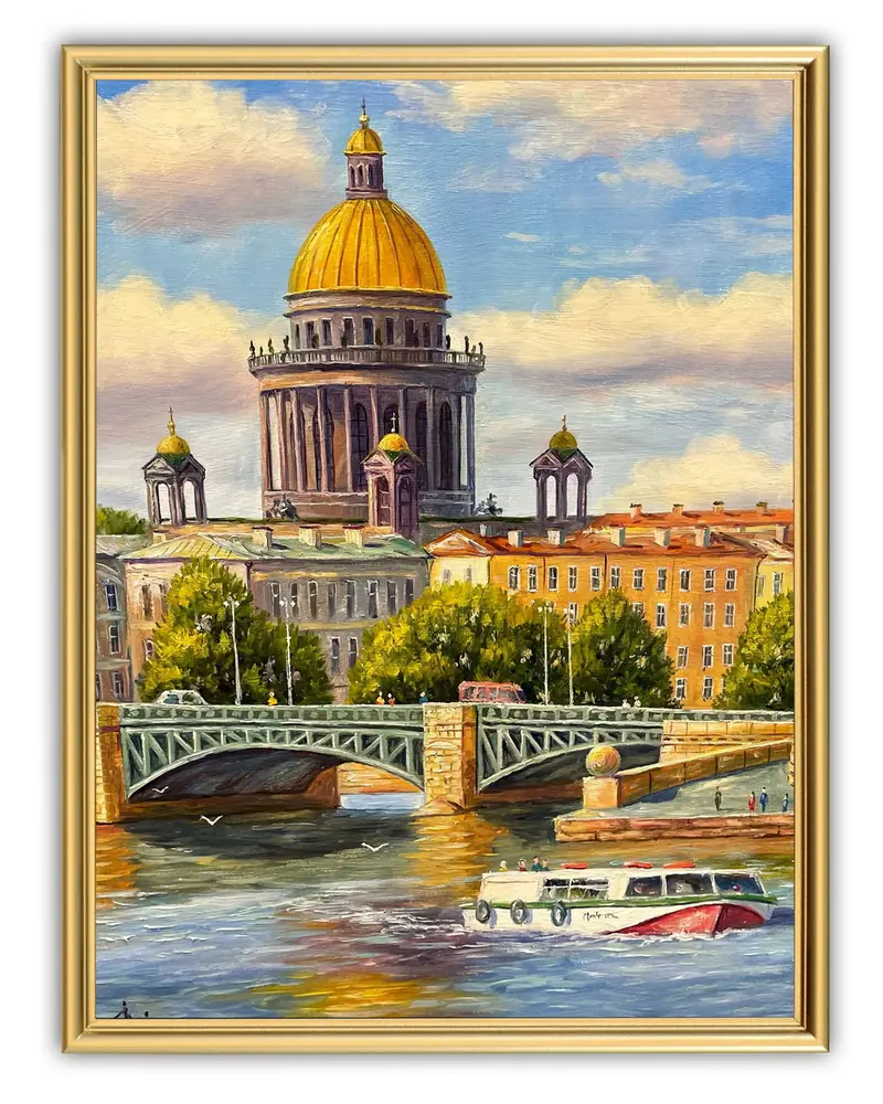 Picture 30×40, 3D print on plastic, in gilded frame №51