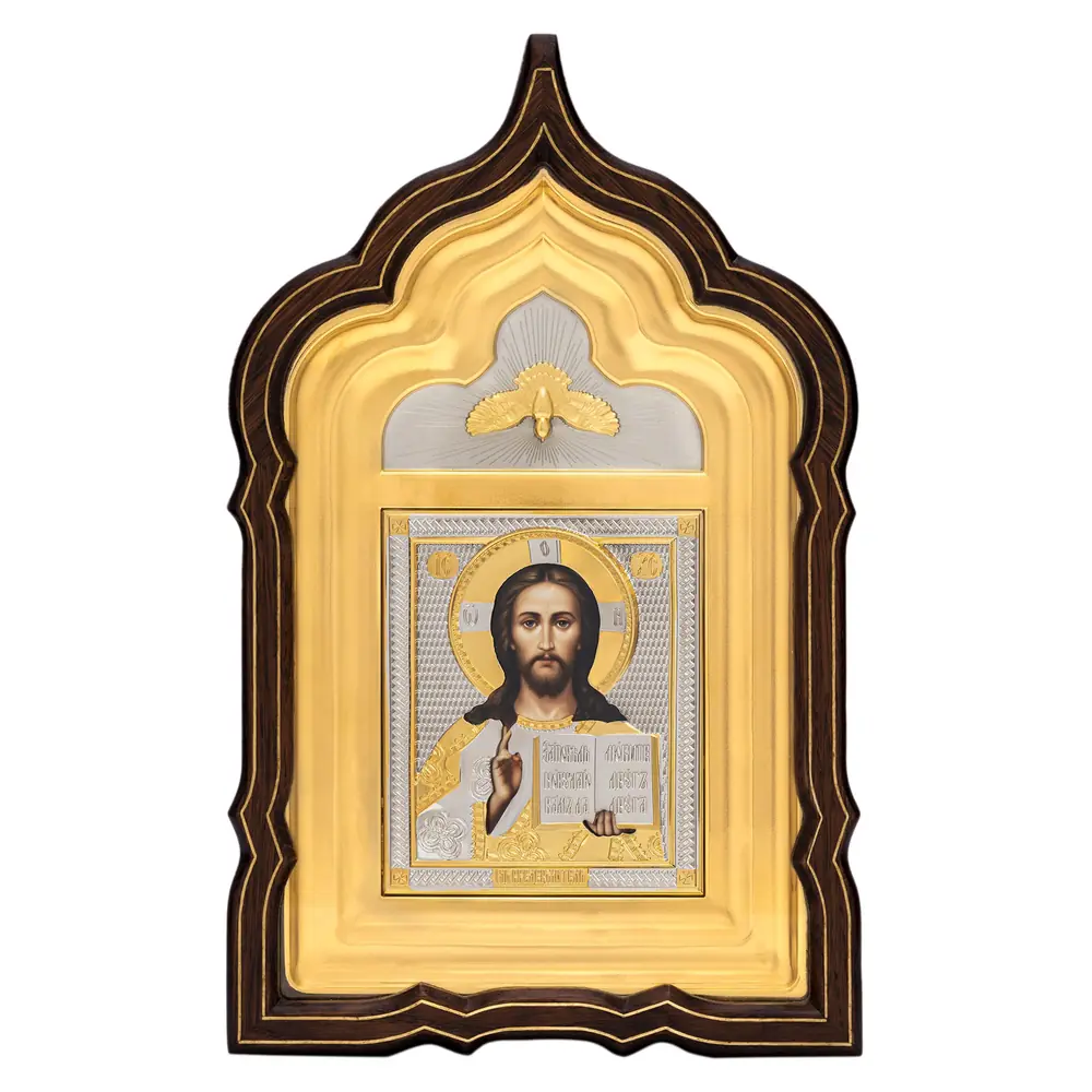 Icon photo in icon case 11×13 riza cover, icon case №24 Saviour 2
