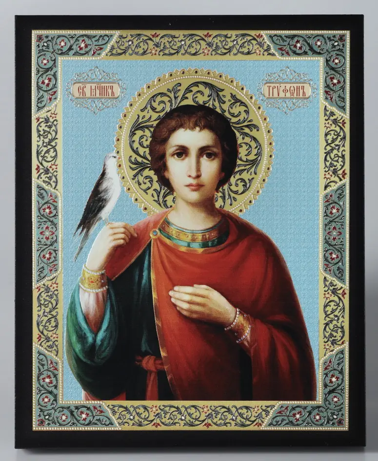 Icon on board 13×15 3D print, varnish Tryphon