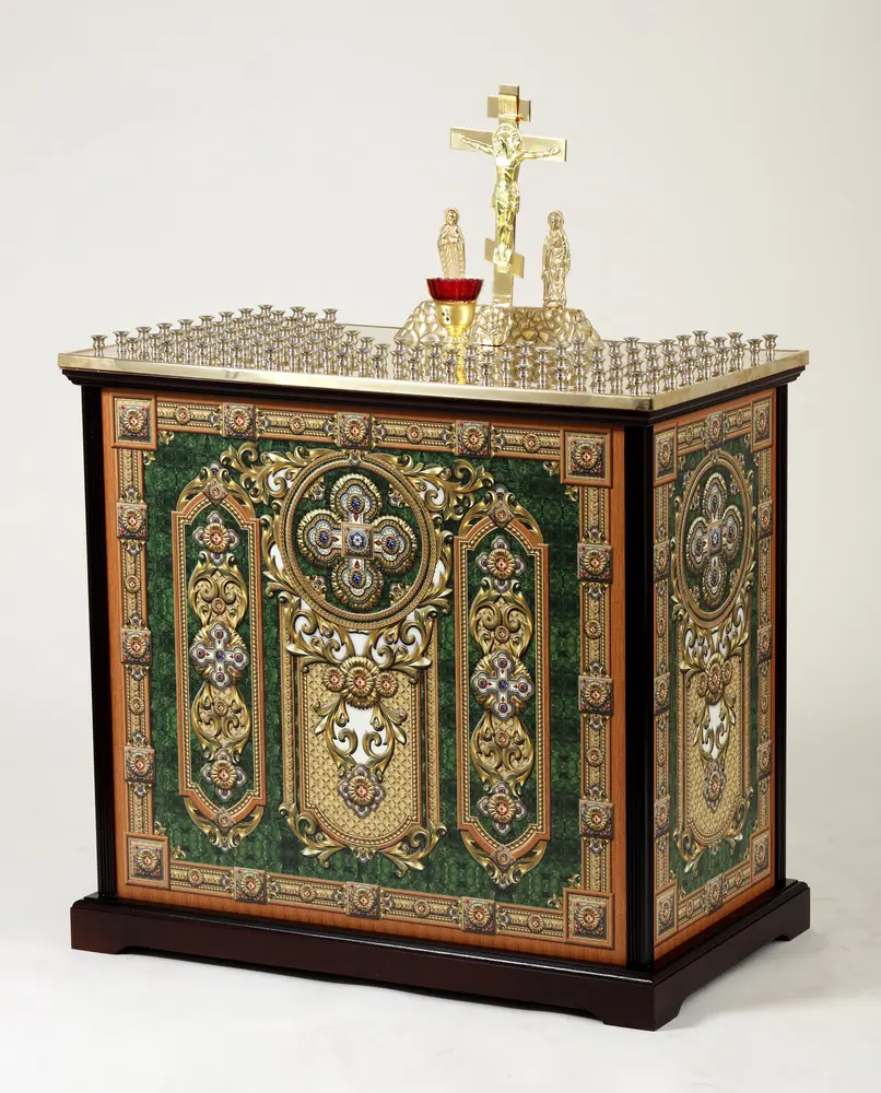 Memorial table “Marquetry” №239 on 106 candles