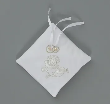 Cushion for wedding rings 0,15×0,15 white