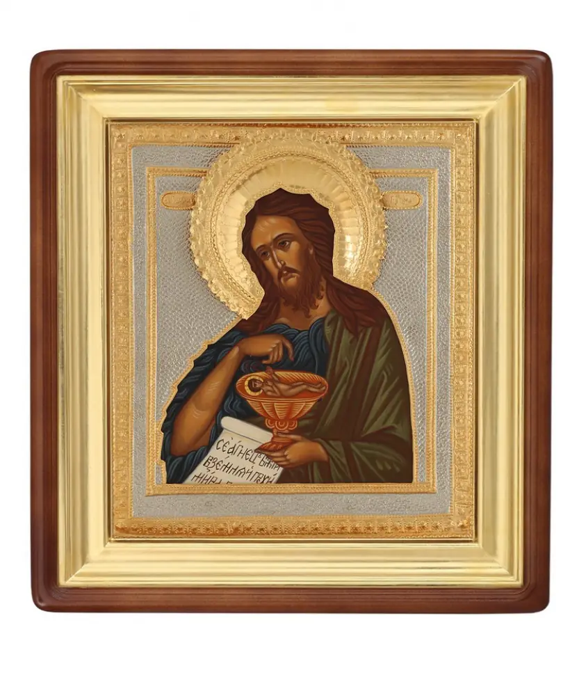 ფერწერული ხატი კიოტში 30×40 ზეთი, მოჭედილობა №230, კიოტი №1 იოანე ნათლისმცემელი