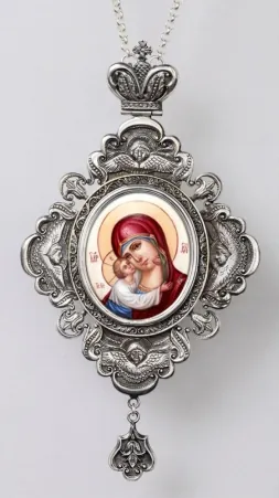Panagia №50 / silver plating