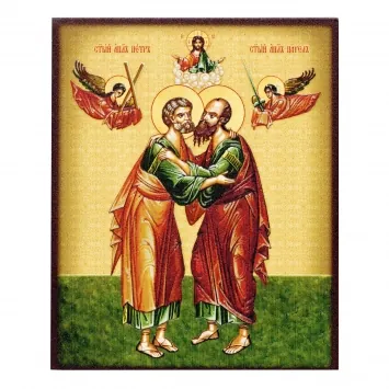 Icon on board 9×11 3D print, varnish Peter Paul